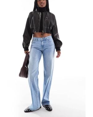 ONLY Judy Low Rise Wide Leg Jeans - Blue