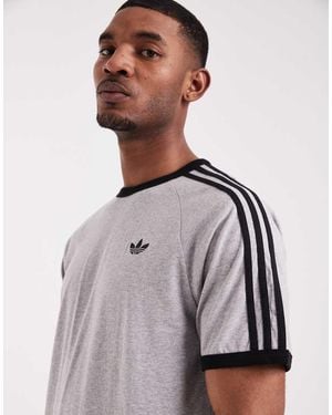 adidas Originals Three Stripe T-Shirt - Grey