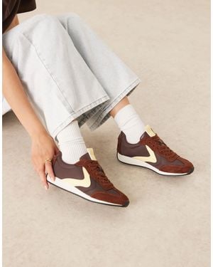 ASOS Daily Lace Up Runner Sneakers - Natural