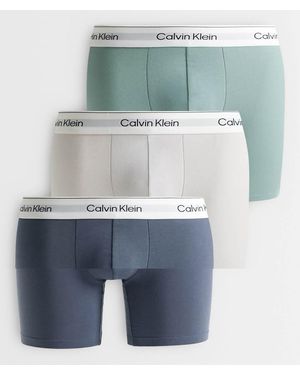 Calvin Klein Icon Cotton Stretch 3-Pack Boxershorts - Blauw