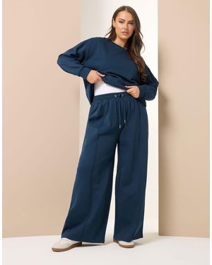 Yours Clothing Sweatshirt & Jogger Set - Blue