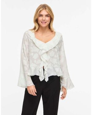 Vila Long Sleeved Top - White