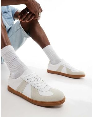 Truffle Collection Sneakers Minimal Bianche Stile Tennis - Bianco