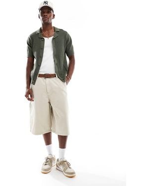 Bershka Pantaloncini - Bianco
