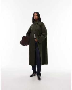 ARKET Waxed Cotton Midaxi Trench Coat - Black