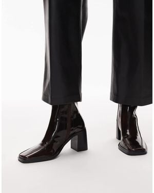 Tony Bianco Dusty Block Heeled Ankle Boots - Black