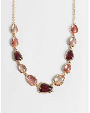 Accessorize Ketting Met Gemengde Stenen - Bruin