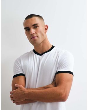 4505 T-Shirt Baby Ringer - Bianco