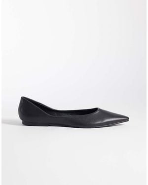 SEQWL Ballerine A Punta Nere - Bianco