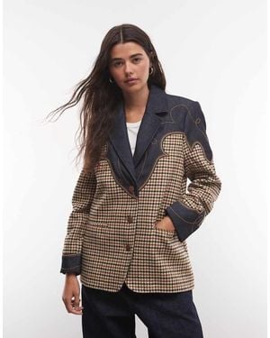 Wrangler Houndstooth Blazer - Multicolour