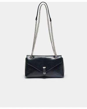 Stradivarius Crossbody-tasche mit schlangenprint - Weiß