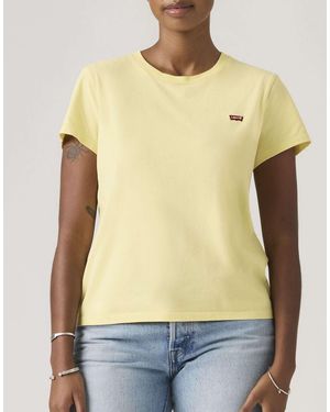 Levi's – perfect – baumwoll-t-shirt - Gelb