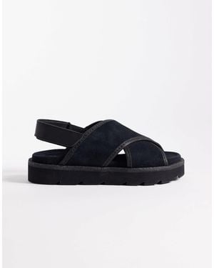 Clarks – meare cross – sandalen aus wildleder - Blau