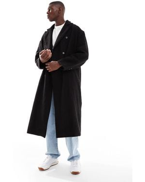 ASOS Wool Blend Oversized Coat - Black