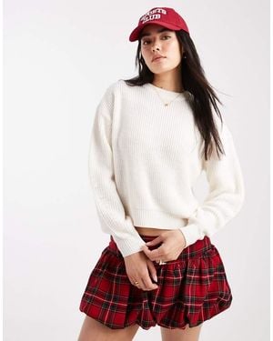 New Look Stitchy Jumper - Red