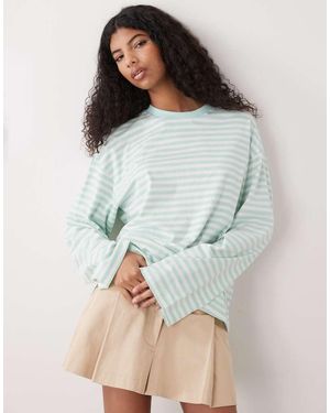 Monki Oversized Long Sleeved T-shirt - Blue