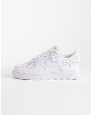 Nike Air Force 1 '07 Floral Detail Sneakers - White