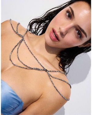 Stradivarius – vielseitig tragbare perlenkette - Natur