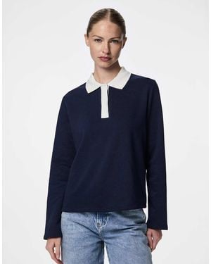 Pieces – sweatshirt - Blau