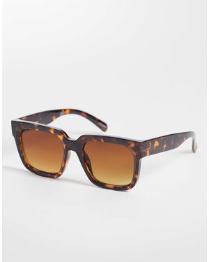 ONLY – eckige sonnenbrille - Braun