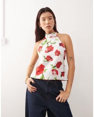 Susmie's Susmies Reversible Halterneck Top - Red