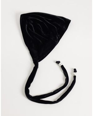 ASOS Bonete De Terciopelo - Negro