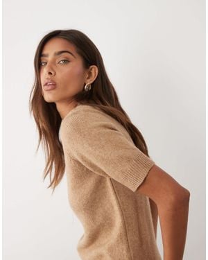 ASOS Wool Blend Baby Tee - Brown