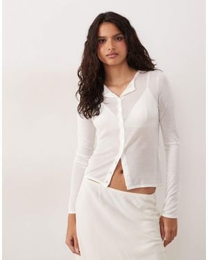 ASOS Gilet transparent effet seconde peau - crème - Neutre