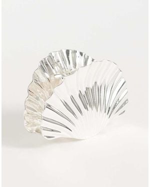 Mango Shell Clutch Bag - Natural