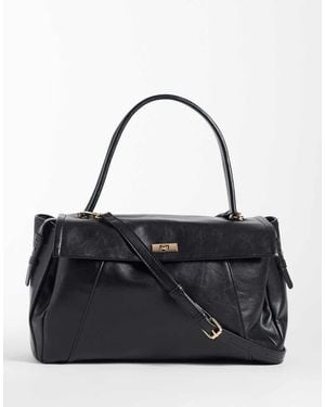 ASOS Maxi Borsa Nera Con Parte Superiore Ripiegabile - Nero