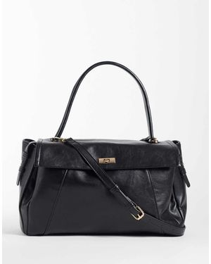 ASOS Tote Tas Met Omgevouwen Bovenkant - Zwart