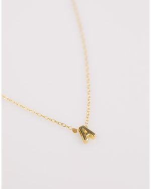 Lovisa Collier en argent massif plaqué or avec initiale e - Neutre