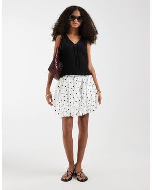 ASOS Bubble Mini Skirt - White