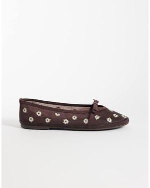 ALDO Aurabella Floral Ballet Flat - White