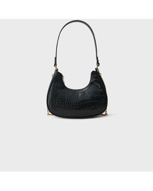 Stradivarius Halbmond-schultertasche - Weiß
