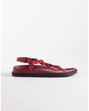 SEQWL – zehenstegsandalen - Rot
