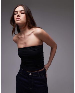 TOPSHOP – trägerloses oberteil - Grau