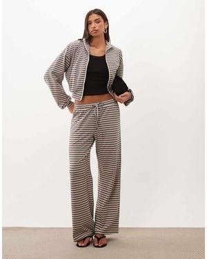 Missy Empire Relaxed Drawstring Trouser Co-Ord - Natural