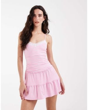 knee length dresses for ladies Zamara Pink Mini Dress - US 14