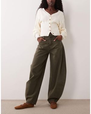ASOS Horn Leg Jean - White
