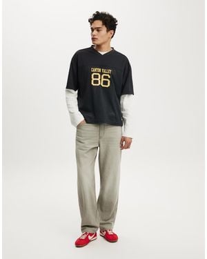Cotton On Football Jersey - Black