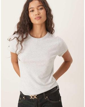 Abercrombie & Fitch Super Soft Short Sleeve Crew Neck T-Shirt - White