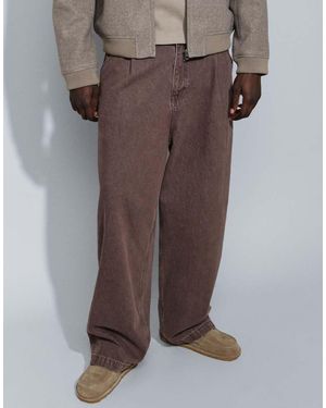 ASOS Wide Leg Jeans - Brown