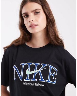 Nike Klassisches boyfriend-t-shirt - Schwarz