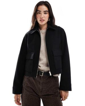 New Look Zip Through Jacket - Black