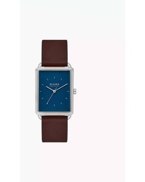 Skagen Hagen Three-Hand, Stainless Steel Watch - Blue