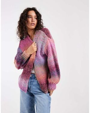 ASOS Gebreid Oversized Slouchy Vest - Paars