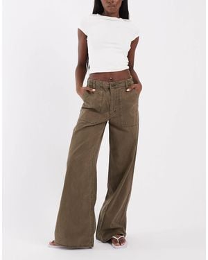 Levi's Pantalon large fatigue à cordon - Marron