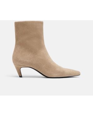Stradivarius Kitten-heel-stiefeletten - Weiß