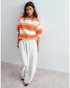 ARRANGE Willa Elasticated Waist Drawstring Pants - Natural